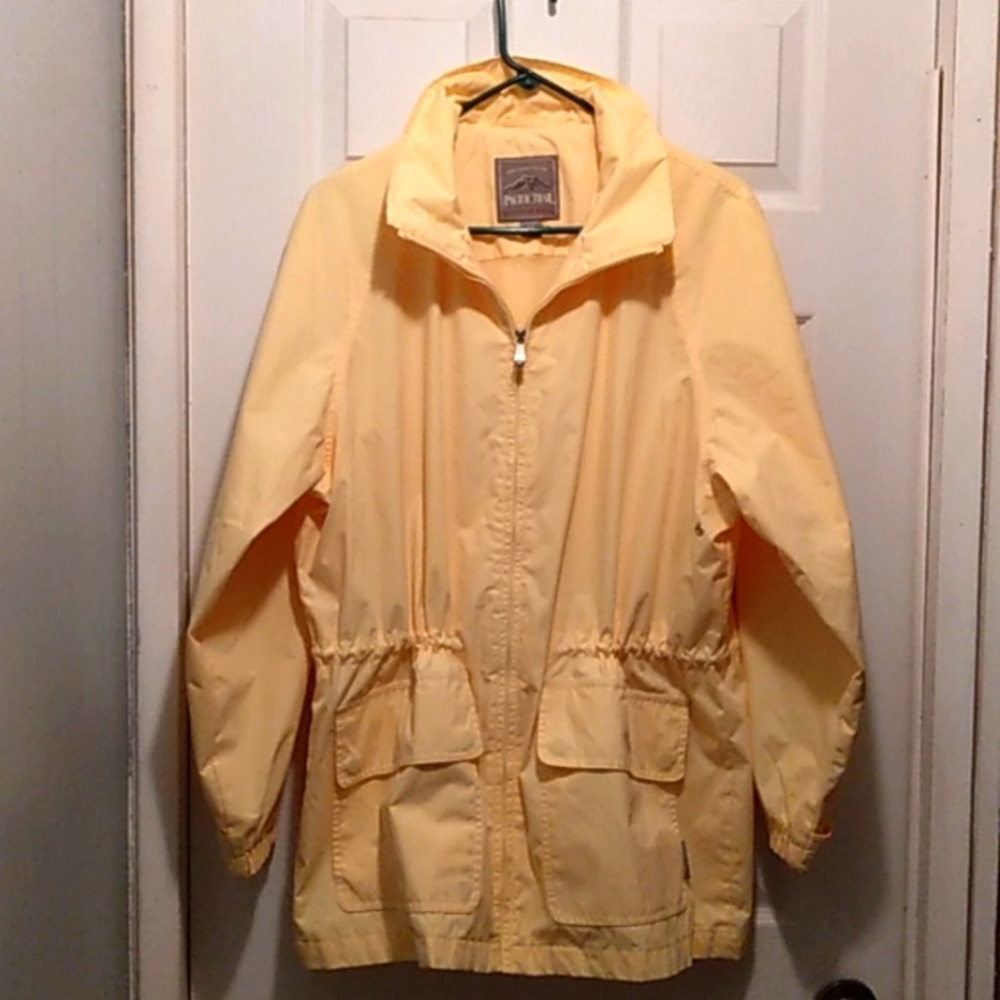 Ladies Pacific Trail yellow Windbreaker, Sz M